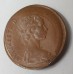 AUSTRALIA 1982 . ONE 1 CENT COIN . ERROR . MIS-STRIKE . PARTIAL BROCKAGE